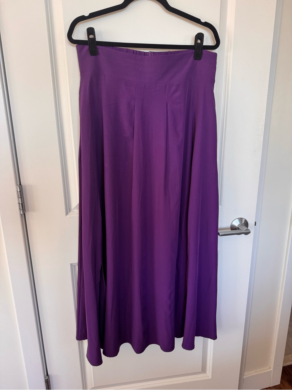 Purple A-Line Maxi Skirt